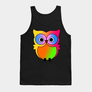 Cute colorful owl Tank Top